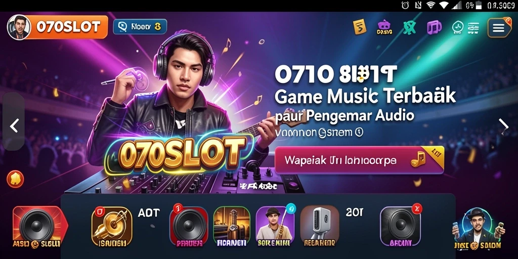 Tampilan gameplay 070SLOT yang menarik dengan musik mendebarkan.