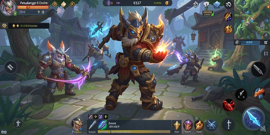 Tangkapan layar menampilkan aksi seru gameplay ARPG 93337.