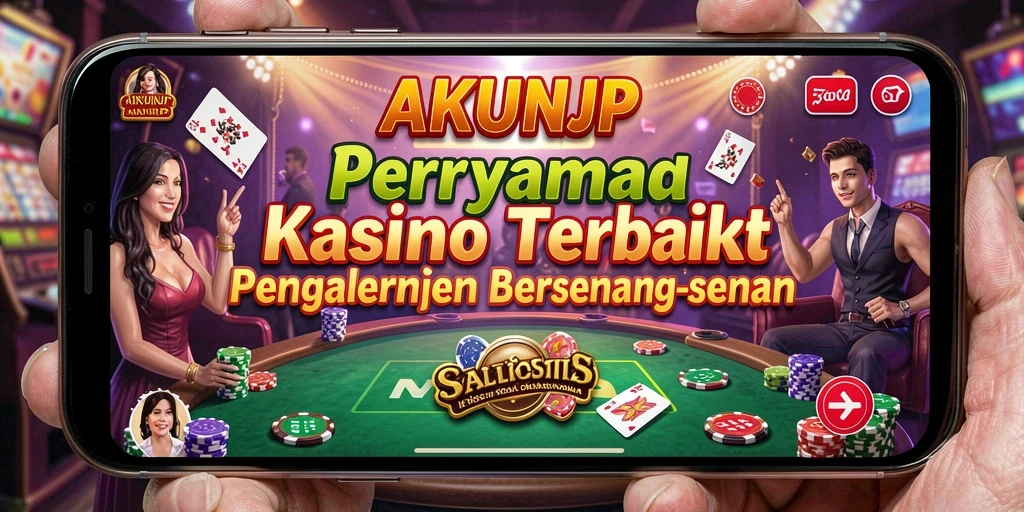 Tampilan gameplay seru dalam aplikasi Kasino AKUNJP.