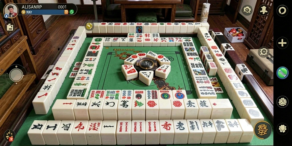 Tampilan menarik gameplay Mahjong di ALISANRP.