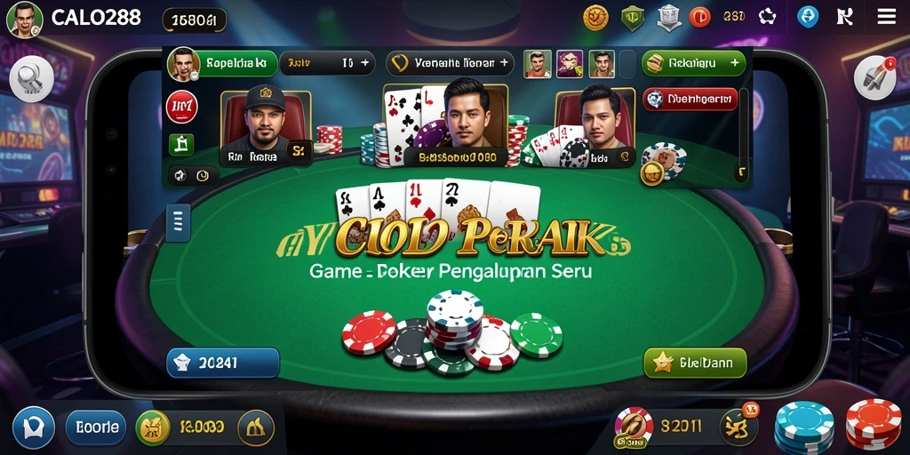 Tampilan gameplay seru di CALO288 dengan fitur meja Poker yang menarik.