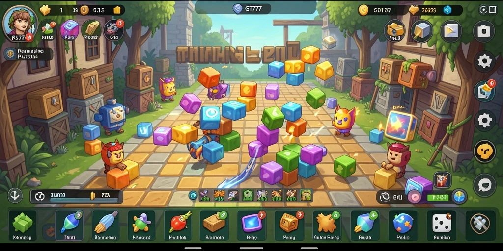 Screenshot gameplay GT777 menampilkan berbagai tantangan Puzzle yang seru.