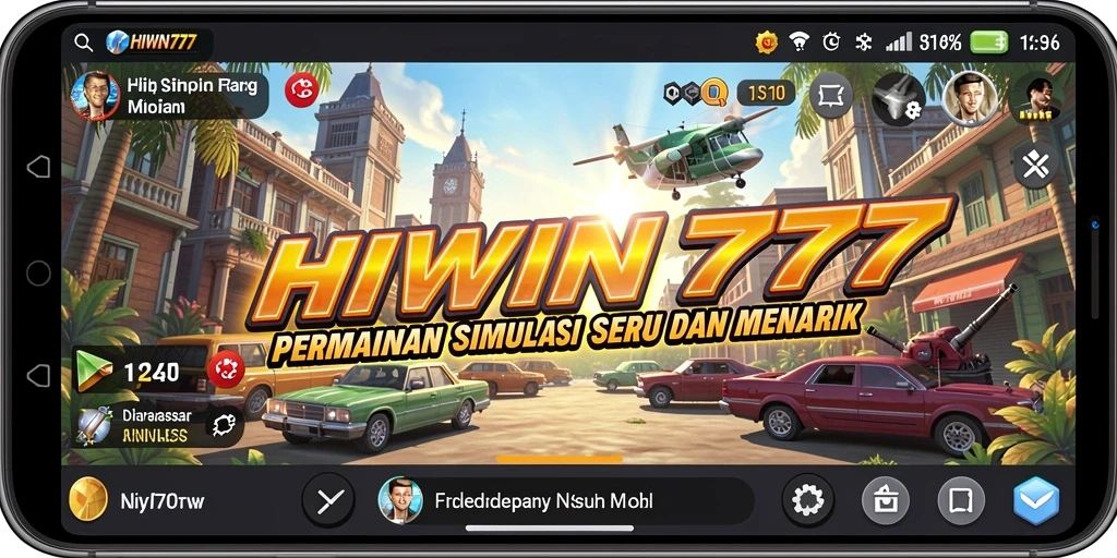 Tampilan grafis menakjubkan dari gameplay HIWIN777.