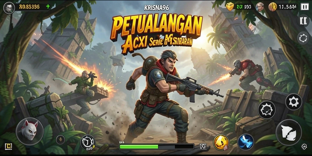 Tampilan permainan KRISNA96 dengan aksi yang seru dan mendebarkan.