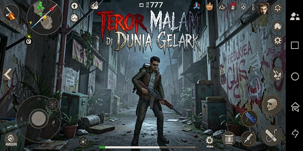 Screenshot gameplay L777 dengan suasana horor yang mendalam.