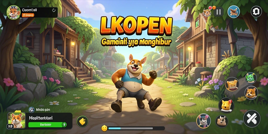 Gameplay LKOPEN menunjukkan keseruan permainan Casual yang menghibur.