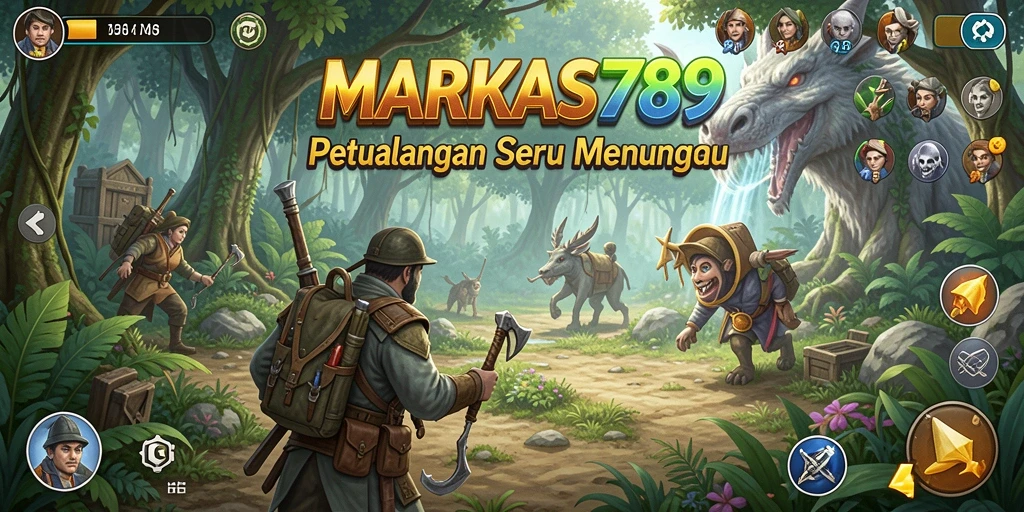 Tampilan gameplay MARKAS789 yang mendebarkan dan penuh aksi.