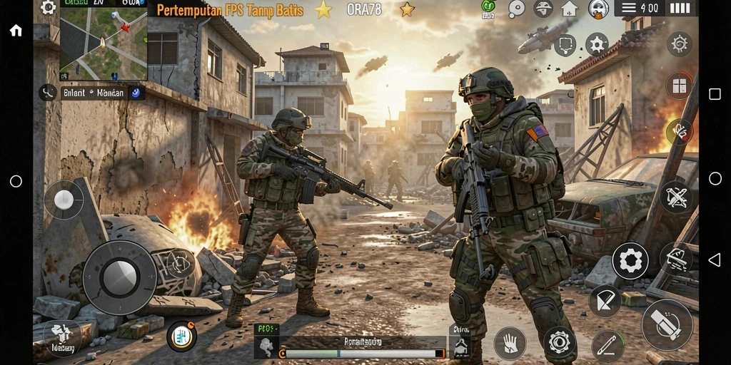 Tampilan luar biasa dari gameplay intens ORA78 yang menegangkan.