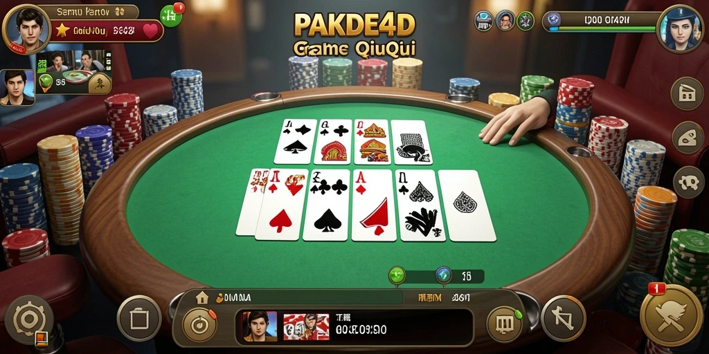 Screenshot PAKDE4D menampilkan gameplay seru QiuQiu.