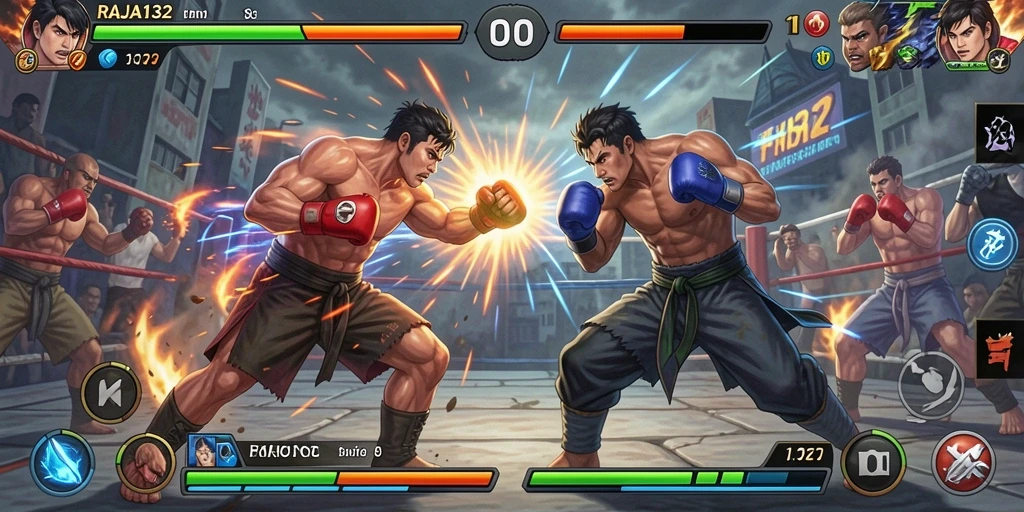 Gameplay menegangkan di RAJA132 dengan pertarungan penuh aksi.