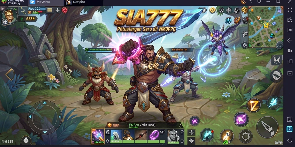 Tampilan gameplay <strong>SIA777</strong> yang menakjubkan dengan aksi seru di dunia MMORPG.