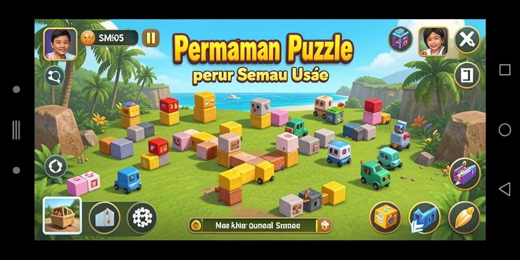 Tampilan gameplay SM605 yang menantang dan menyenangkan.
