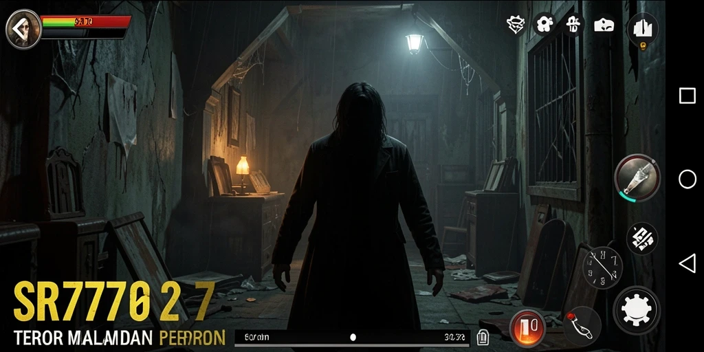Gambaran gameplay SR777 yang mencekam dan penuh ketegangan.